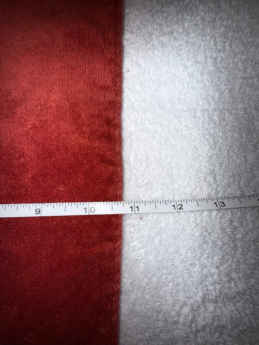 Fieldcrest Vintage Red‎ Lustre Cotton Hand Towel w/Fringe Set of 2 1960s MCM